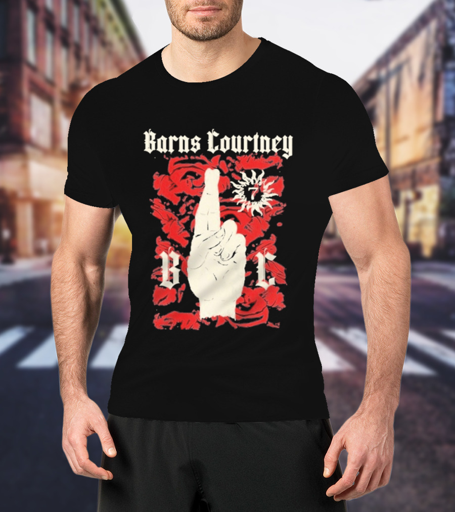 Barns Courtney Icon Roses Crossed Fingers V I C T-Shirt