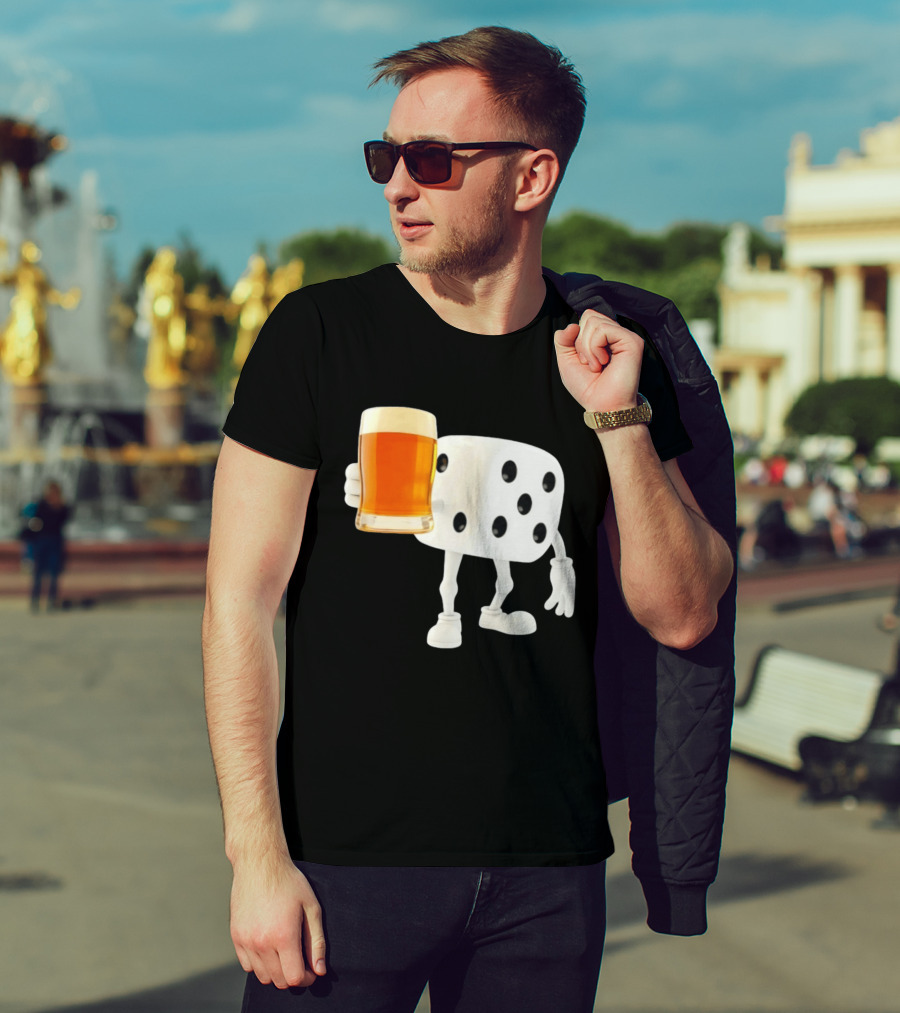 Dice Holding Beer Meme T-Shirt