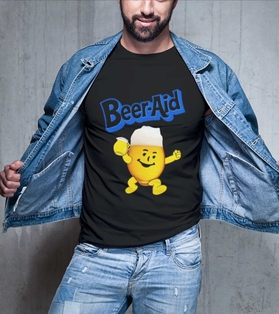 Beer Aid Kool Aid Beer Alcohol Party Humor T-Shirt