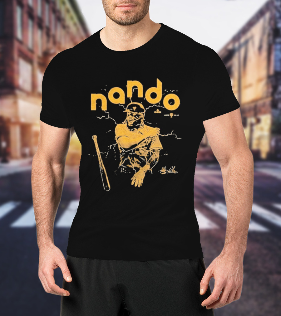 Nando Fernando Tatís Jr. San Diego Padres Baseball Player With Bat T-Shirt