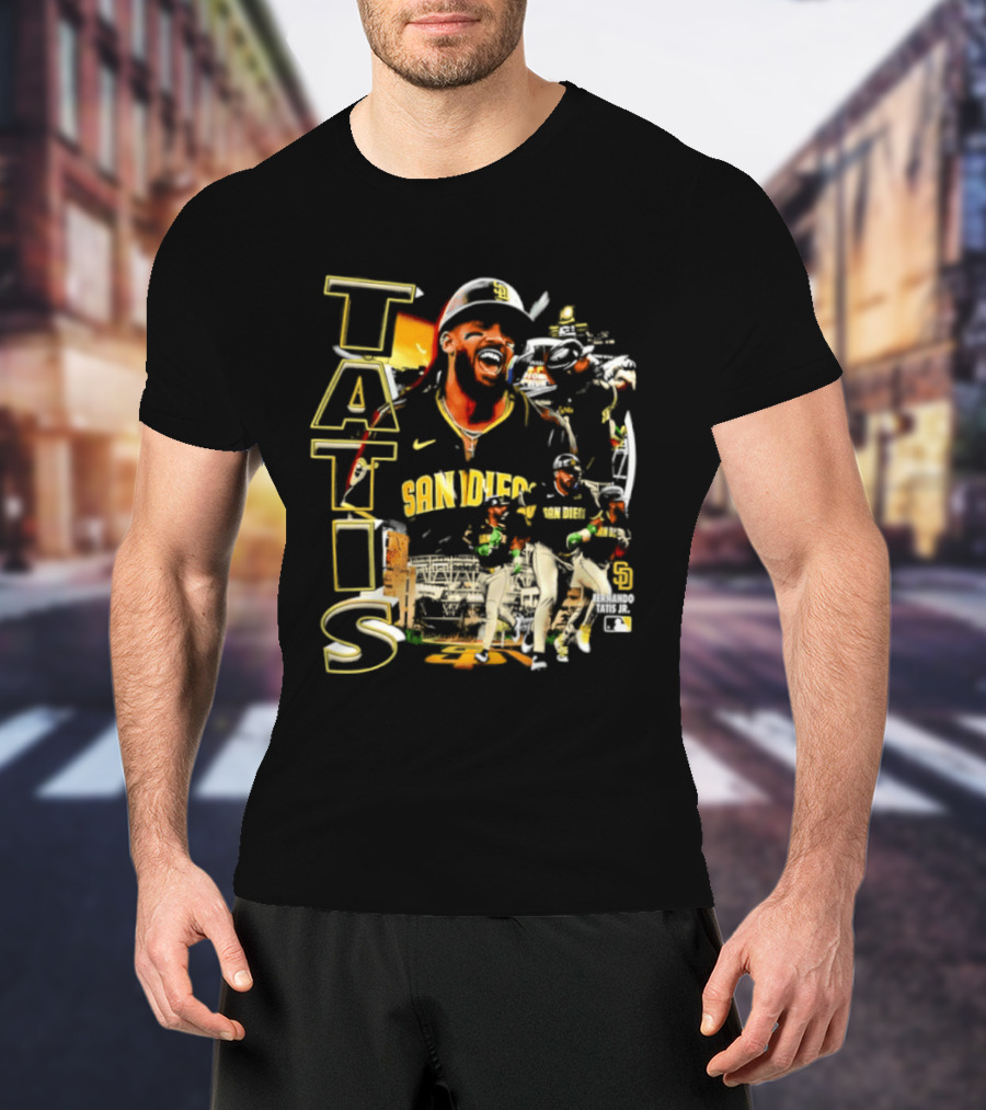 San Diego Padres Tatis Jr. 2026 MLB Collage T-Shirt