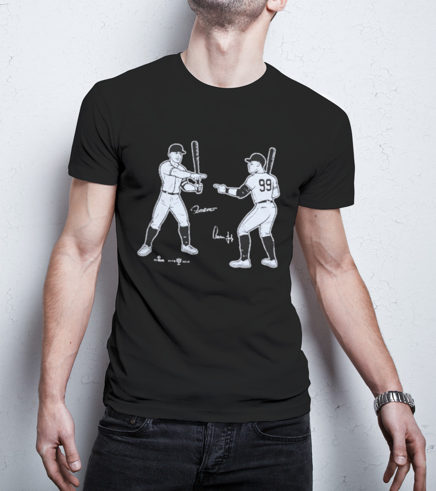 Giancarlo Stanton Aaron Judge New York Yankees Bronx Giants T-Shirt
