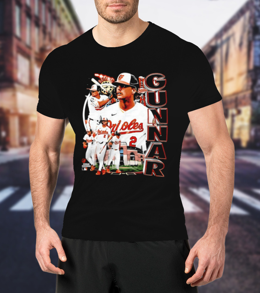 Gunnar Henderson Baltimore Orioles MLB 2026 Collage T-Shirt