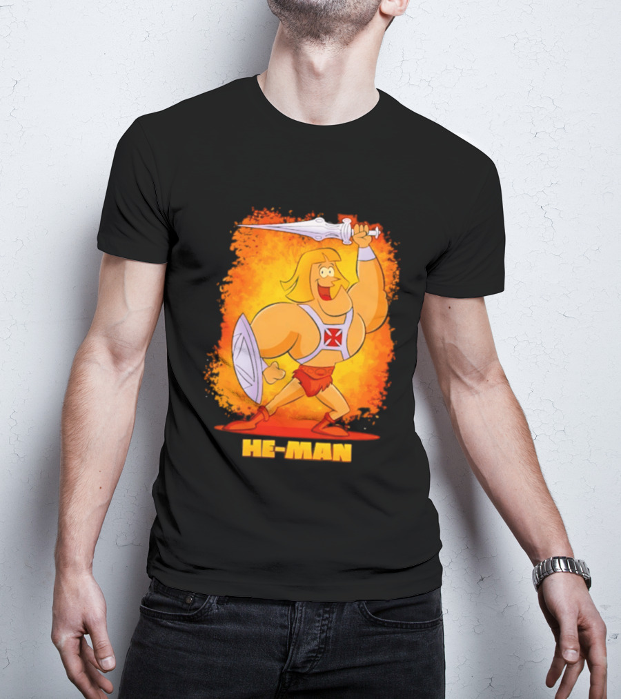 He Man Power Sword Masters Of The Universe Retro 80s T-Shirt