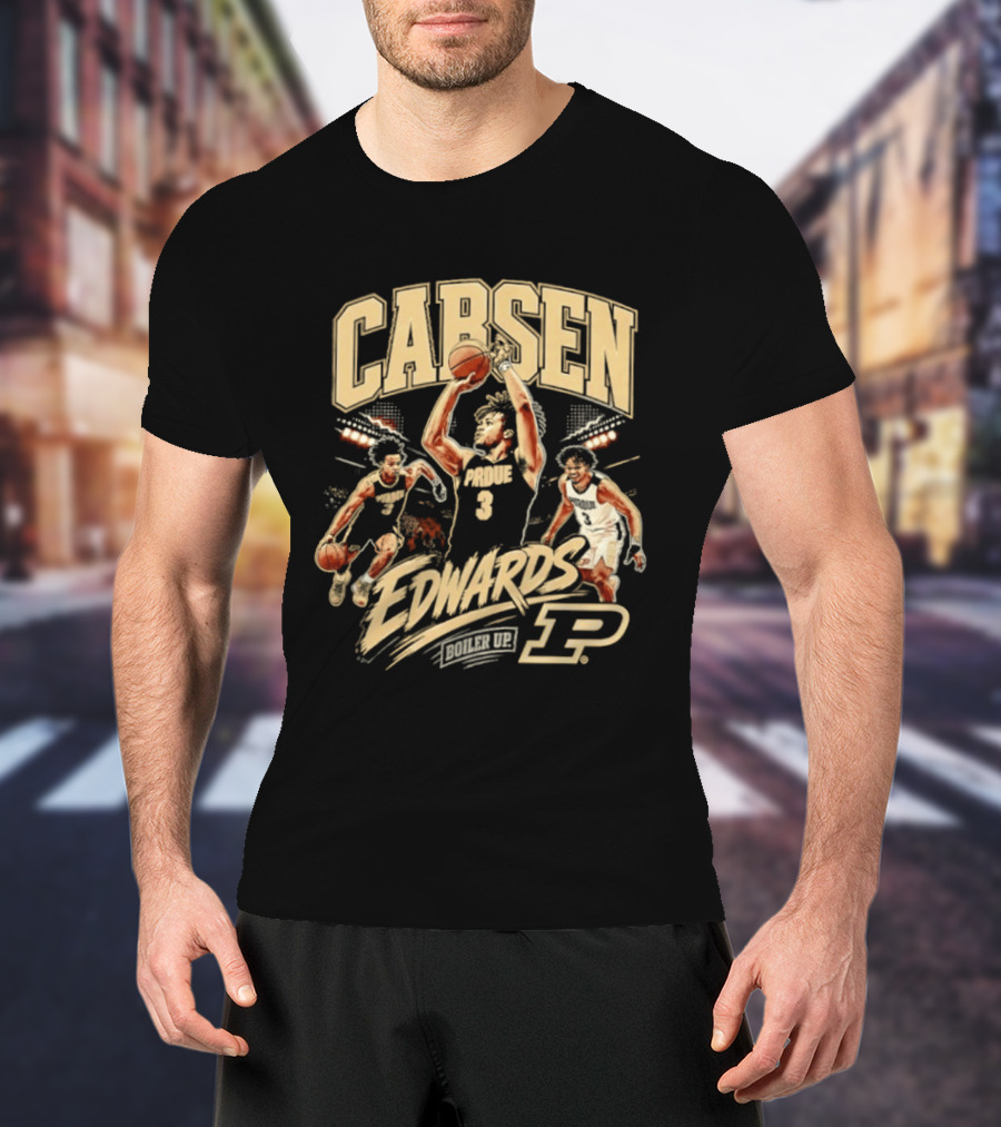 Carsen Edwards Boiler Up Purdue Boilermakers Basketball P Team 3 T-Shirt