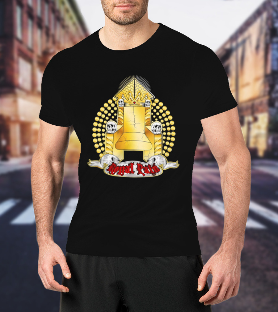 Kyng Wrestling Royal Throne And Crown Design Royal Pain T-Shirt