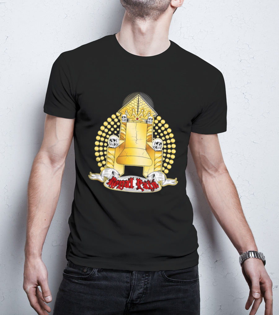 Kyng Wrestling Royal Throne And Crown Design Royal Pain T-Shirt