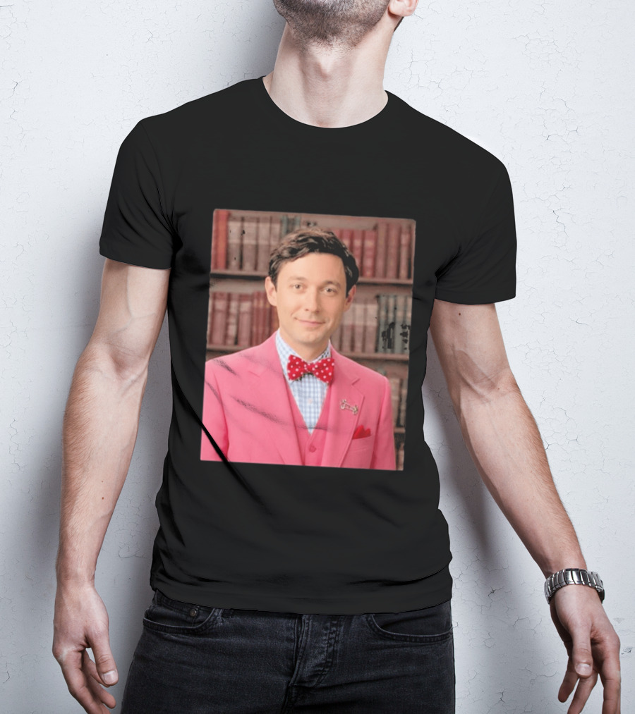 Pinky Herman Jon Ossoff Bow Tie Suit T-Shirt
