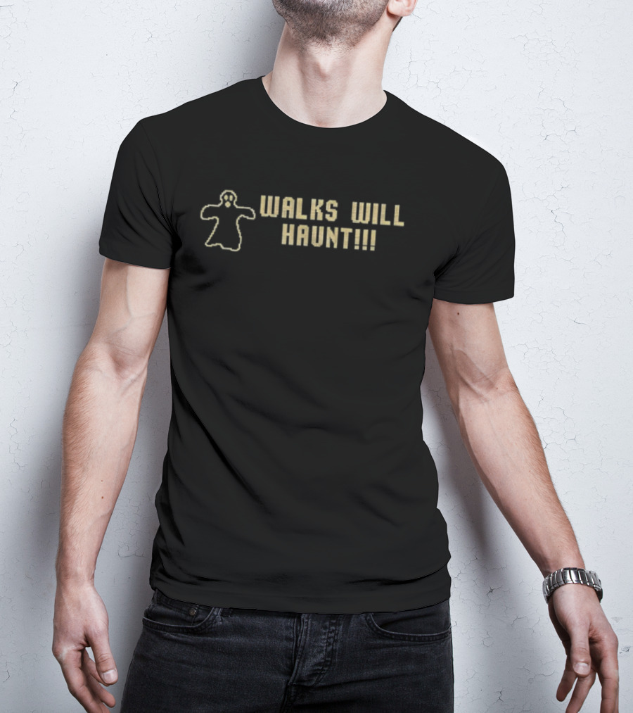 Walks Will Haunt Ghost Sketch Phantom T-Shirt