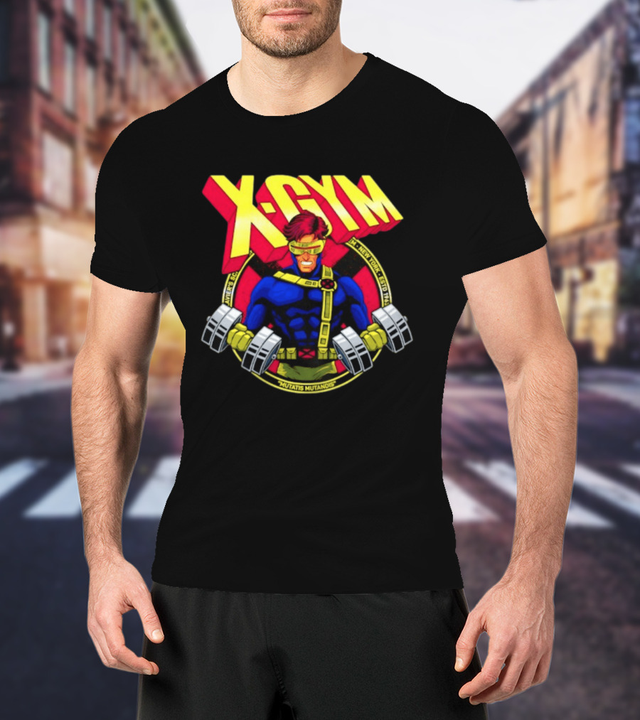 X Gym Cyclops Xavier's School New York Mutatis Mutandis Estd 1963 T-Shirt