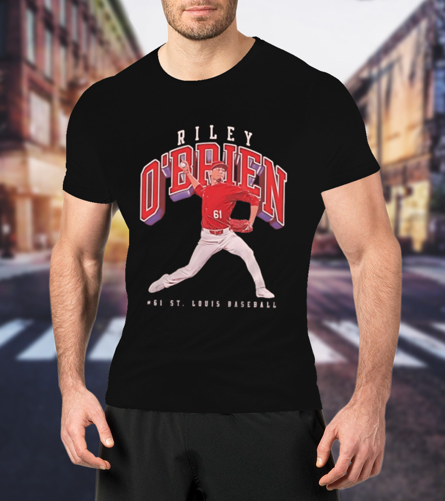 Riley O'Brien 61 Baseball 2026 St. Louis Collegiate T-Shirt