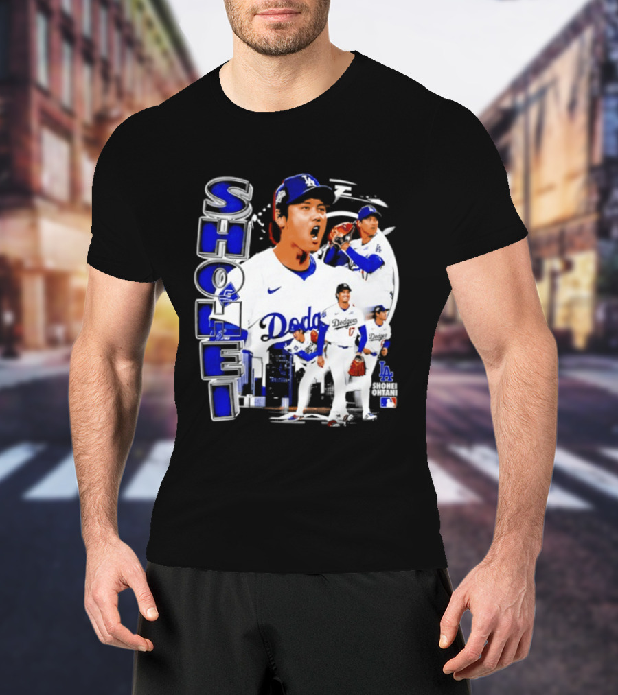 Shohei Ohtani Los Angeles Dodgers MLB 2026 Dodgers Collage T-Shirt