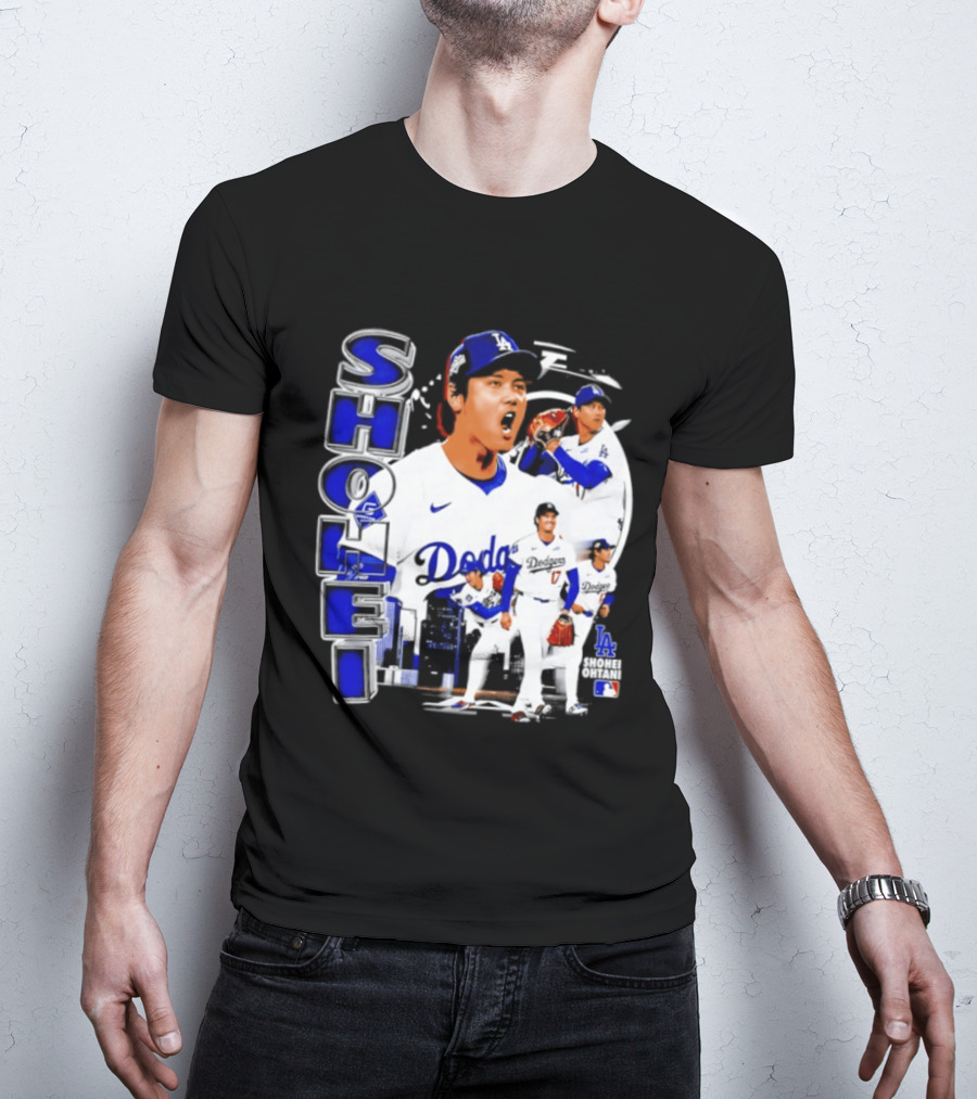 Shohei Ohtani Los Angeles Dodgers MLB 2026 Dodgers Collage T-Shirt