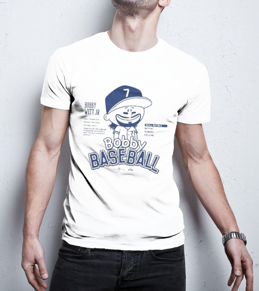 Bobby Witt Jr Bobby Baseball Cartoon T-Shirt