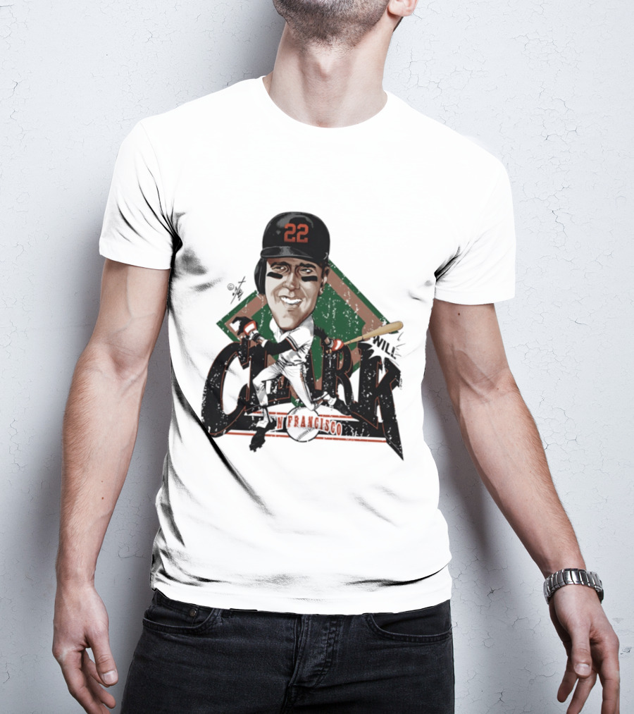 Will Clark San Francisco Giants 22 Bruce Stark Caricature T-Shirt