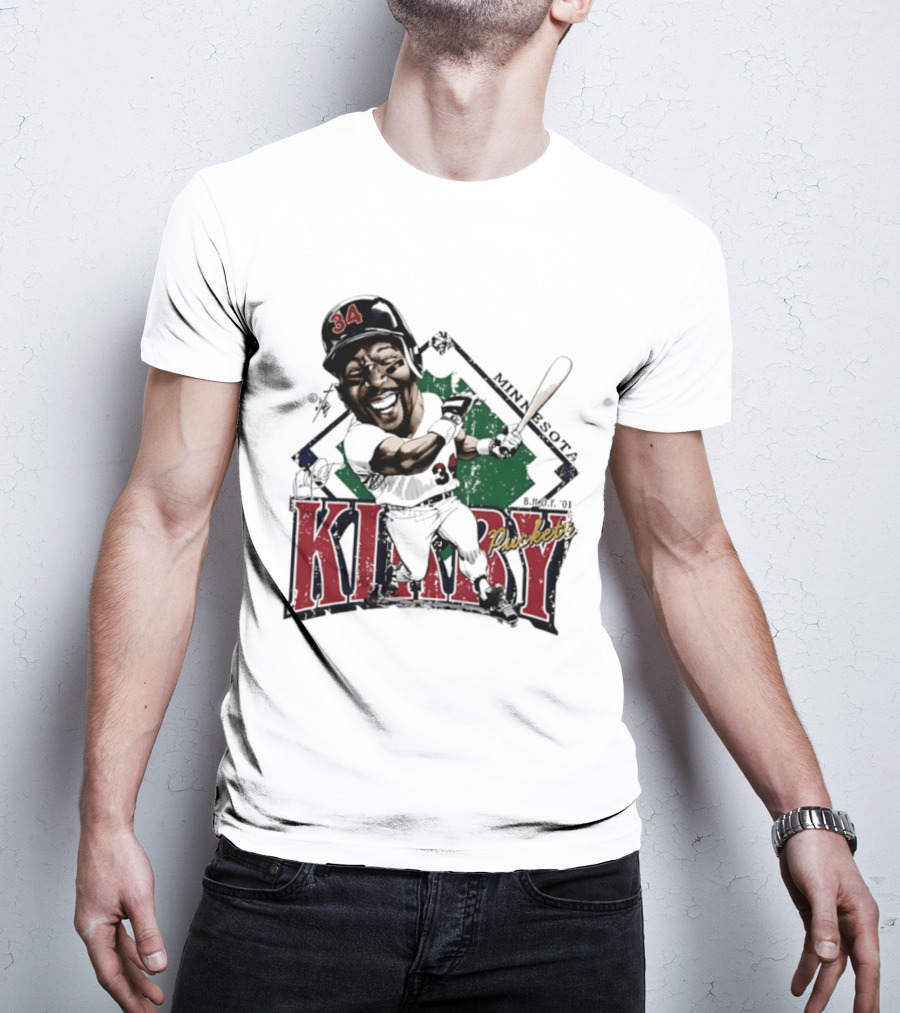 Kirby Puckett Minnesota Twins Bruce Stark Caricature Vintage Sports T-Shirt