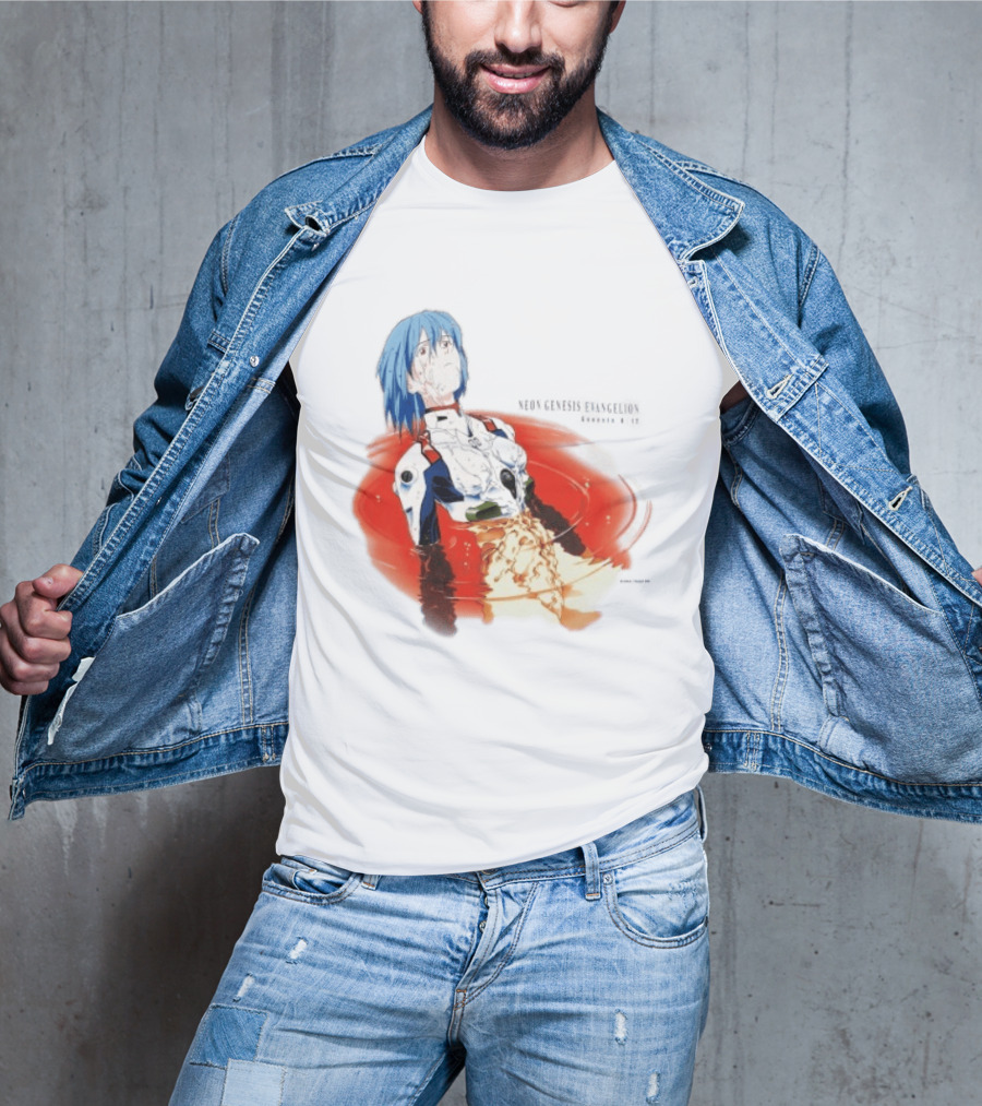 Rei Ayanami Neon Genesis Evangelion Genesis 0 12 Plugsuit Floating Red Liquid Scene T-Shirt