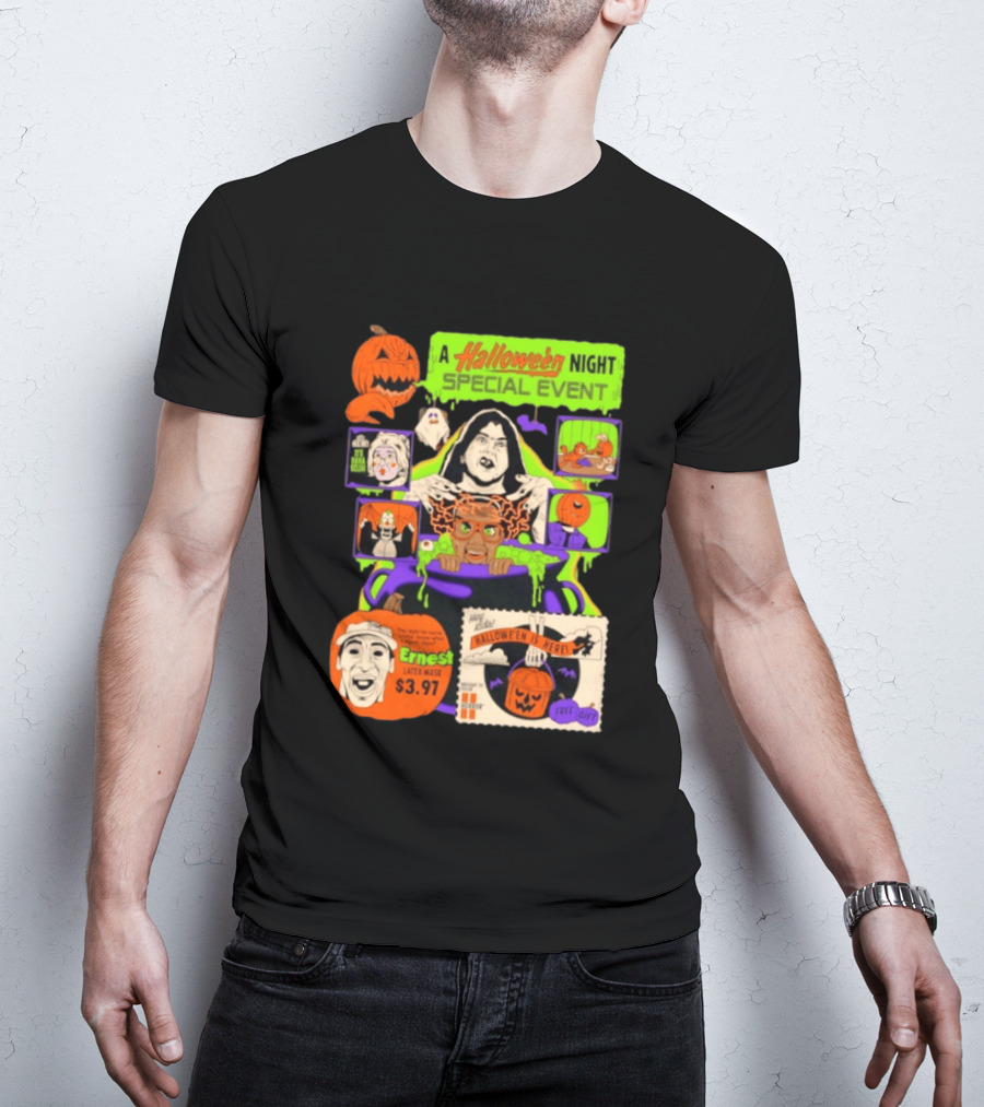 Halloween Special Event Ernest Latex Mask $3.97 Includes Free Gift Spooky Night T-Shirt