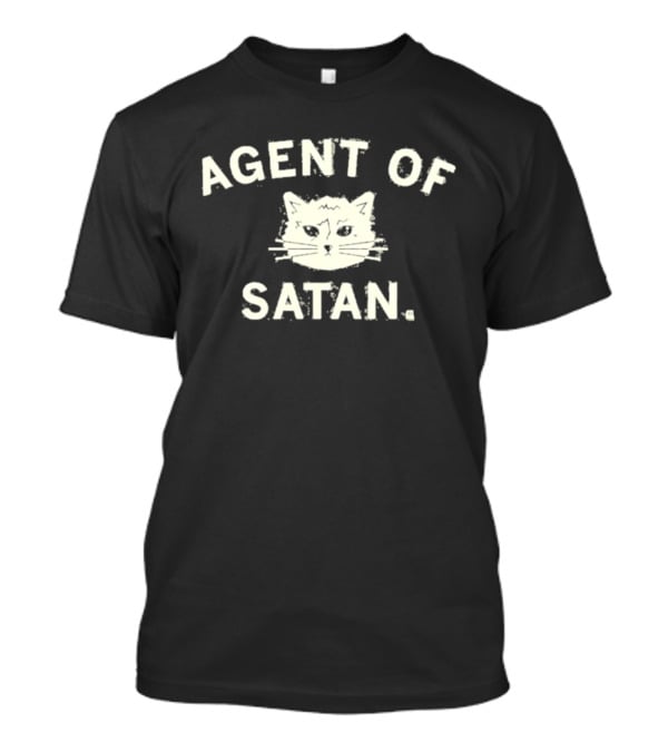Agent Of Satan Cat Funny Cat Lover Humor T-Shirt