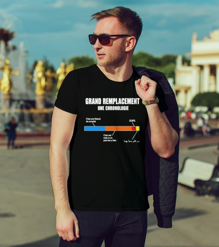 Grand Remplacement Une Chronologie Climat Grande Guerre Problème T-Shirt