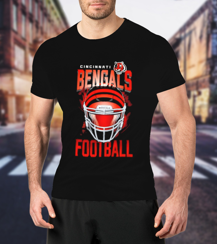 Cincinnati Bengals Football Helmet 2026 Season Bengals Tiger T-Shirt