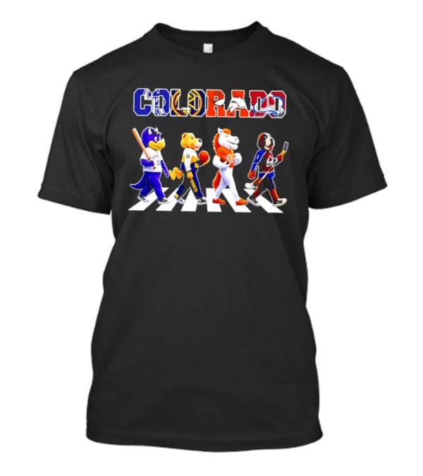 Colorado Mascots Abbey Road 2026 Sports Team Mashup T-Shirt