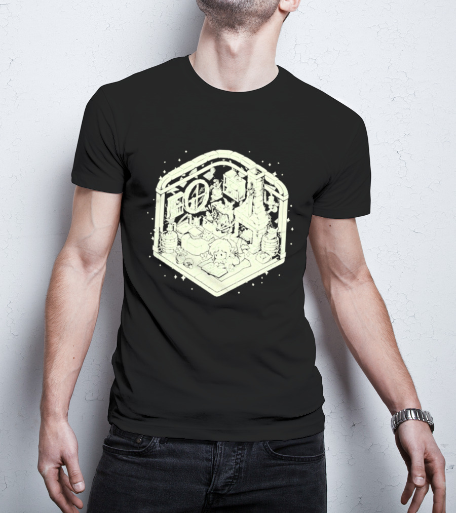 Cozy Hero's Hideout Avengers Room Isometric T-Shirt