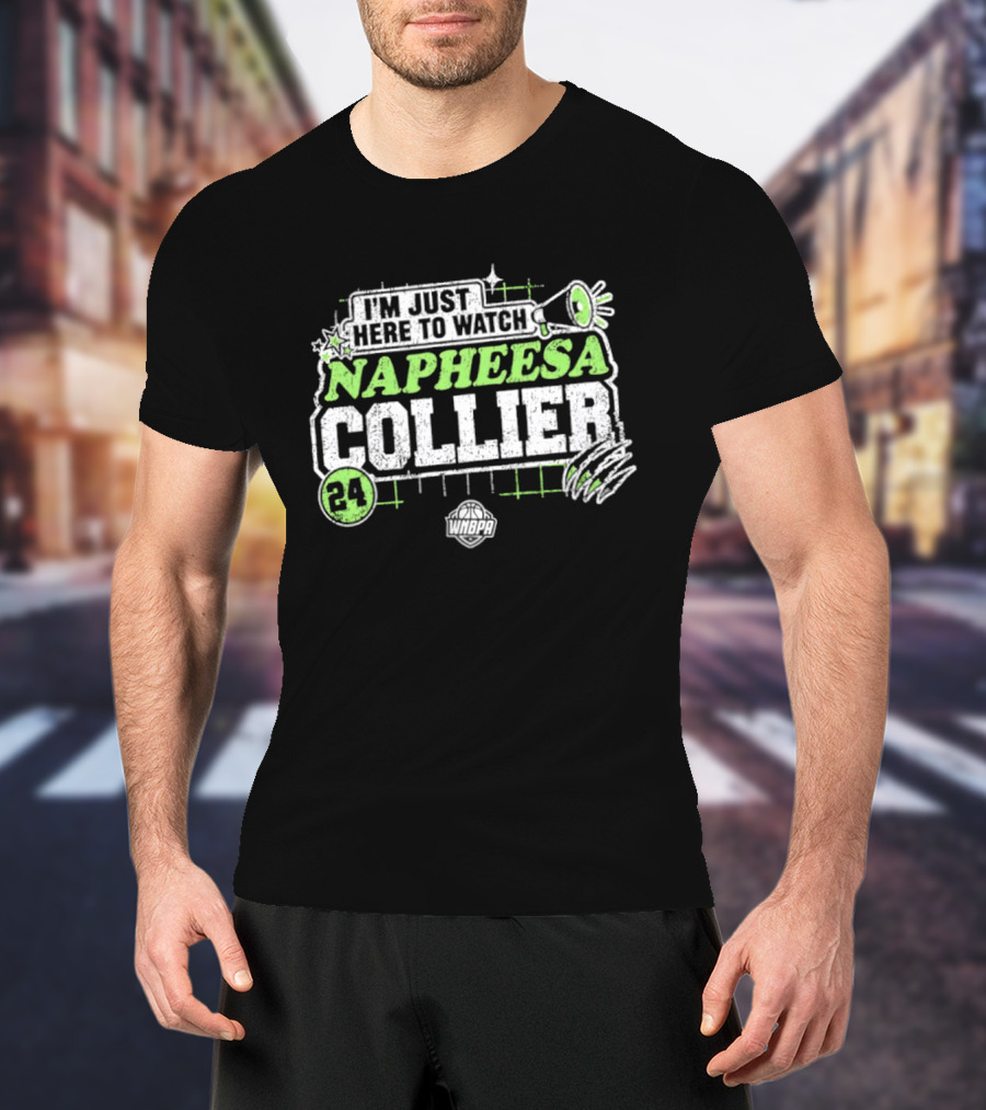 I'm Just Here To Napheesa Collier 24 Minnesota Lynx WNBA T-Shirt