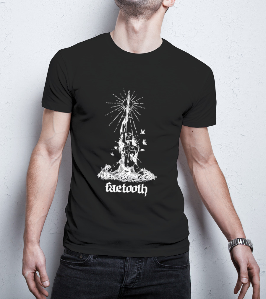 Faetooth Ethereal Sword And Vine Metal Band Doomgaze T-Shirt