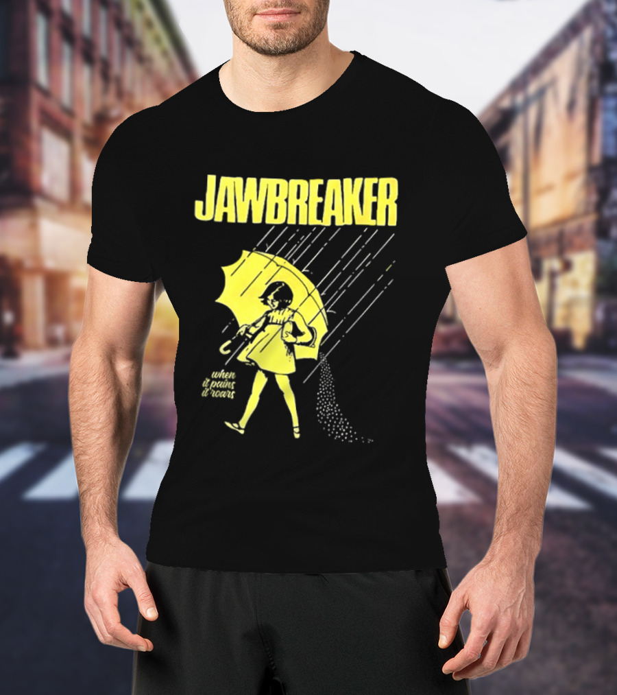 Jawbreaker When It Pains It Roars 2025 Japan Autumn Umbrella Girl T-Shirt