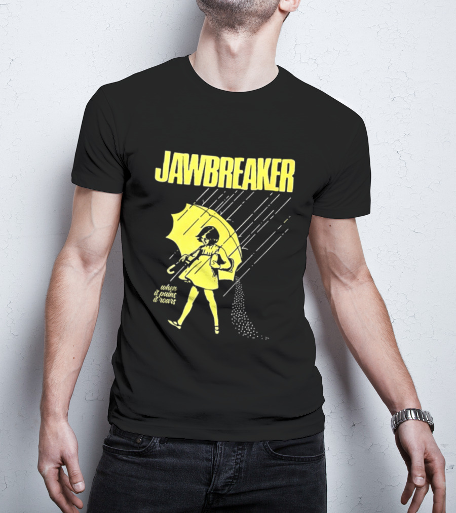 Jawbreaker When It Pains It Roars 2025 Japan Autumn Umbrella Girl T-Shirt