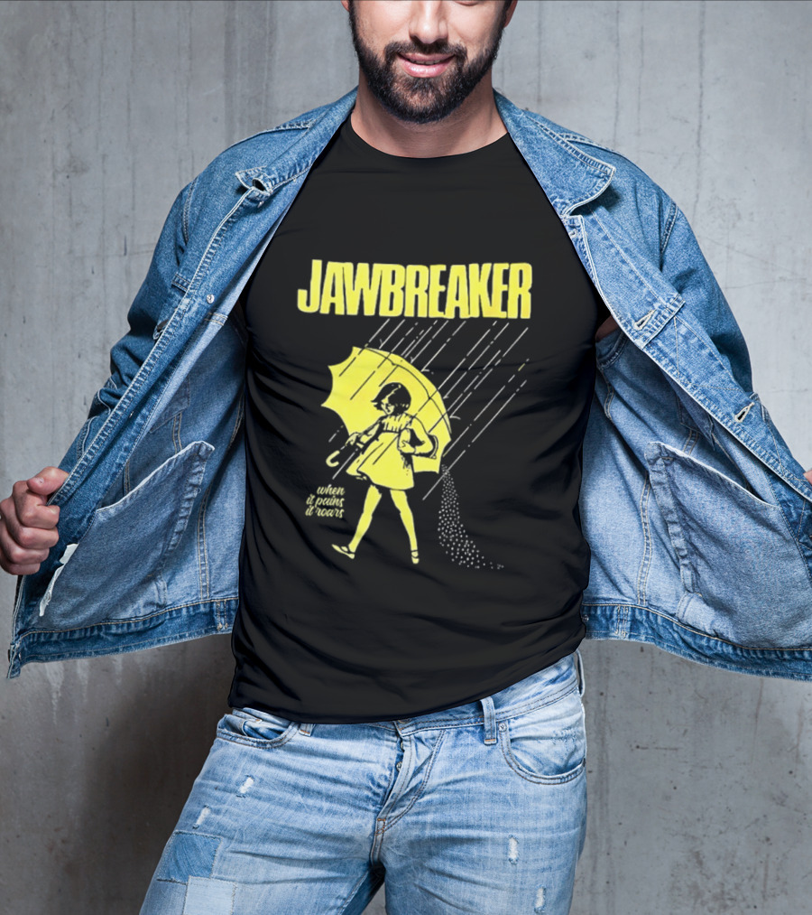 Jawbreaker When It Pains It Roars 2025 Japan Autumn Umbrella Girl T-Shirt