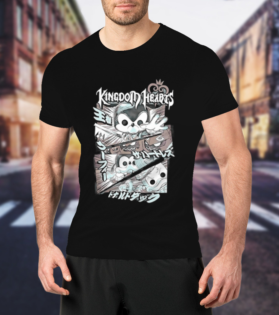 Kingdom Hearts Mickey Mouse Donald Duck Heartless Fantasia Magic Light T-Shirt
