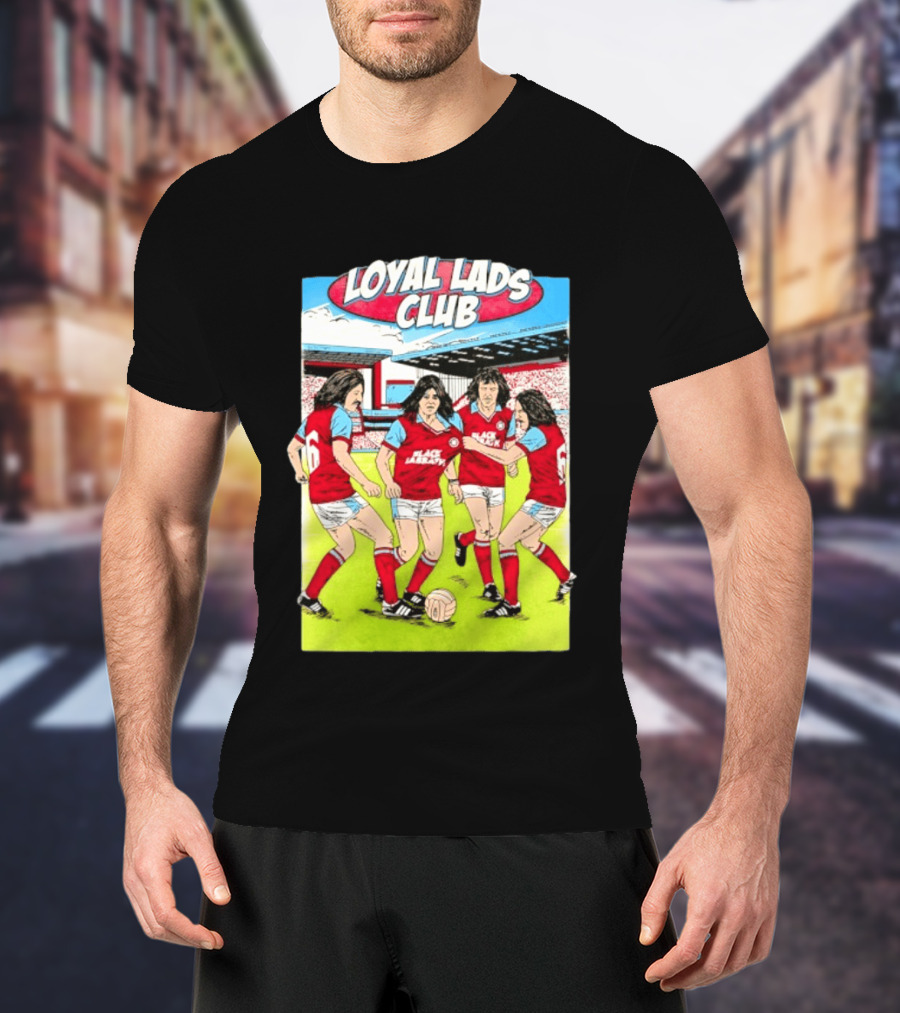 Loyal Lads Club Black Sabbath Heavy Metal Football Team Retro Comic T-Shirt