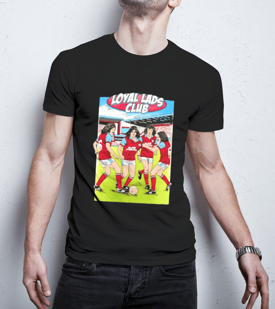 Loyal Lads Club Black Sabbath Heavy Metal Football Team Retro Comic T-Shirt