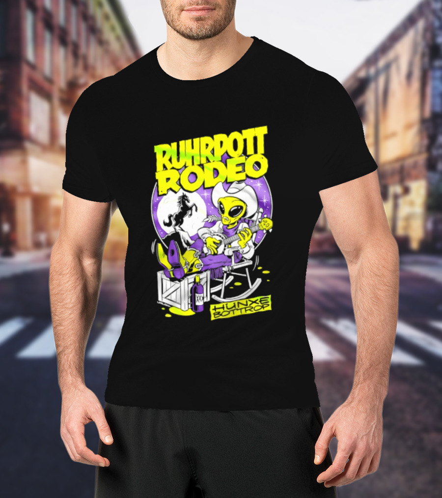 Ruhrpott Rodeo Hunxe Bottrop Extraterrestrial Banjo Player T-Shirt