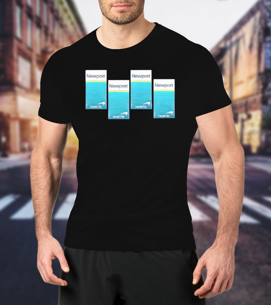 Newport Menthol Cigarettes Iconic Tobacco Packs T-Shirt