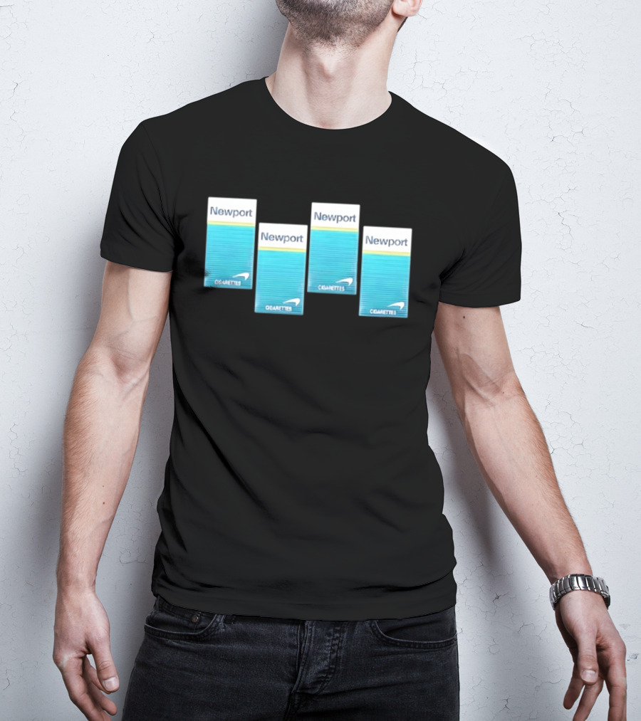 Newport Menthol Cigarettes Iconic Tobacco Packs T-Shirt