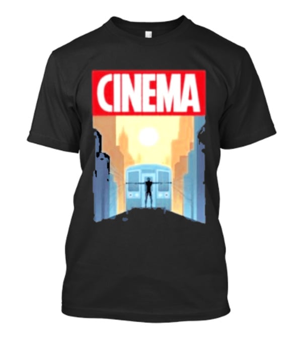 Screencrush Cinema Spidey Subway Sunset Scene T-Shirt