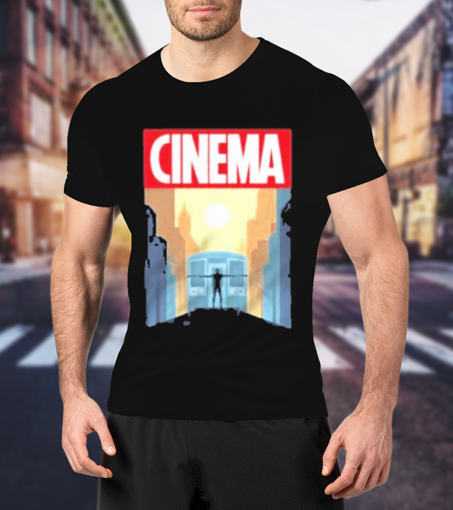 Screencrush Cinema Spidey Subway Sunset Scene T-Shirt