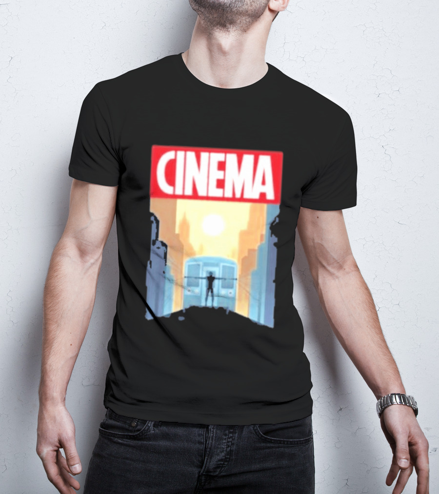 Screencrush Cinema Spidey Subway Sunset Scene T-Shirt