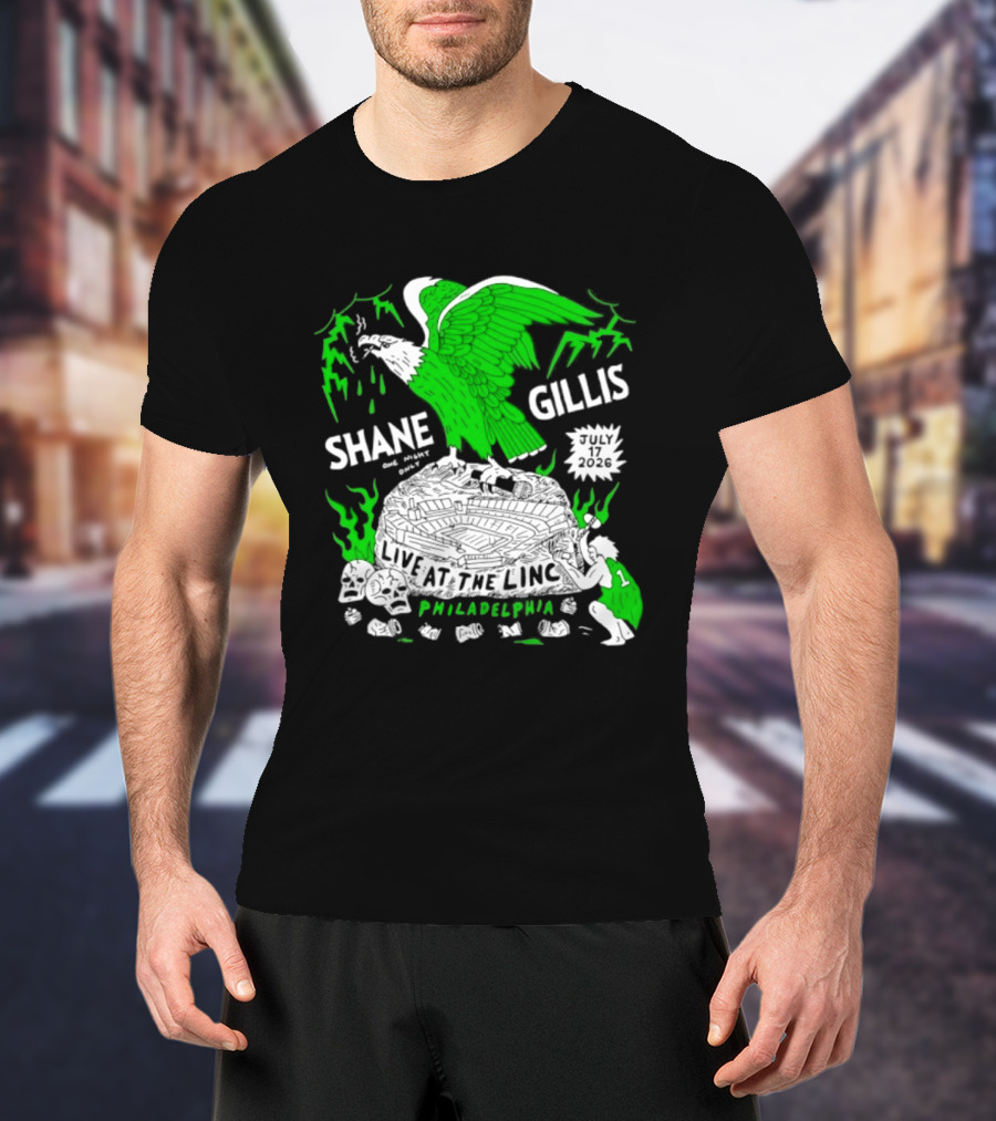 Shane Gillis Live At The Linc Philadelphia July 17 2026 Eagle T-Shirt