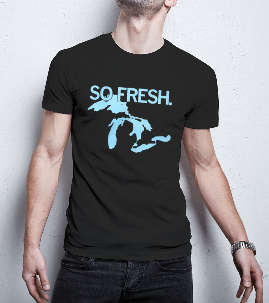 So Fresh Great Lakes Map T-Shirt