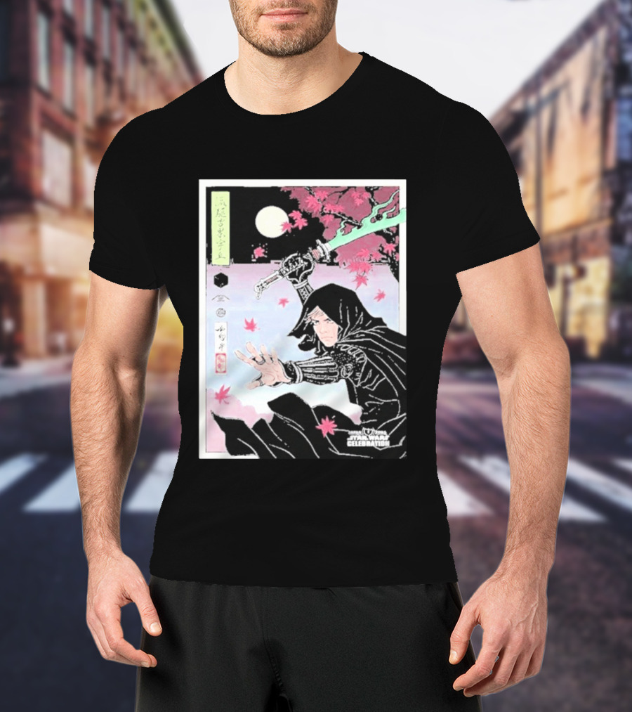Star Wars Celebration Japan 2025 Luke Skywalker Samurai Art Final Reveal T-Shirt