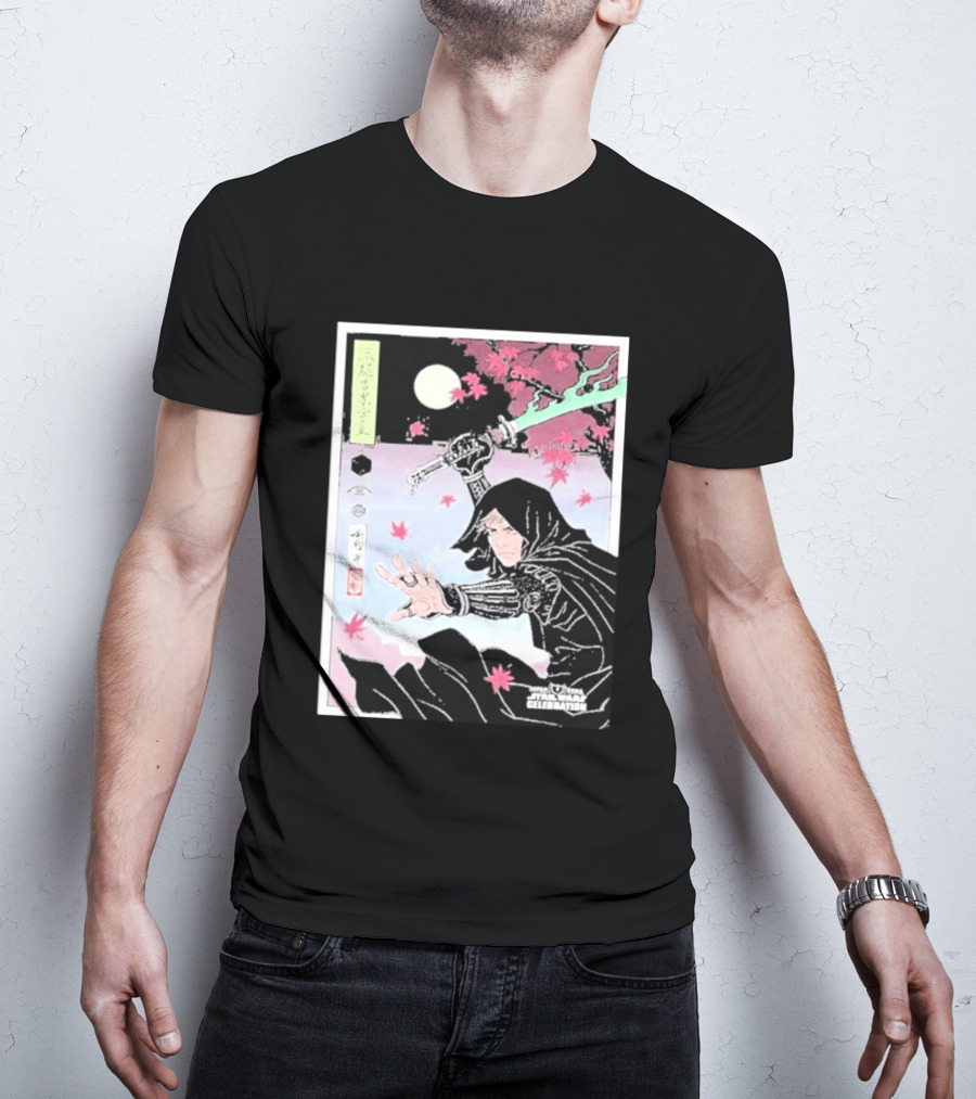 Star Wars Celebration Japan 2025 Luke Skywalker Samurai Art Final Reveal T-Shirt