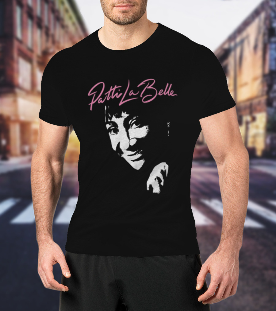 Patti LaBelle Signature Pink Name White Face T-Shirt
