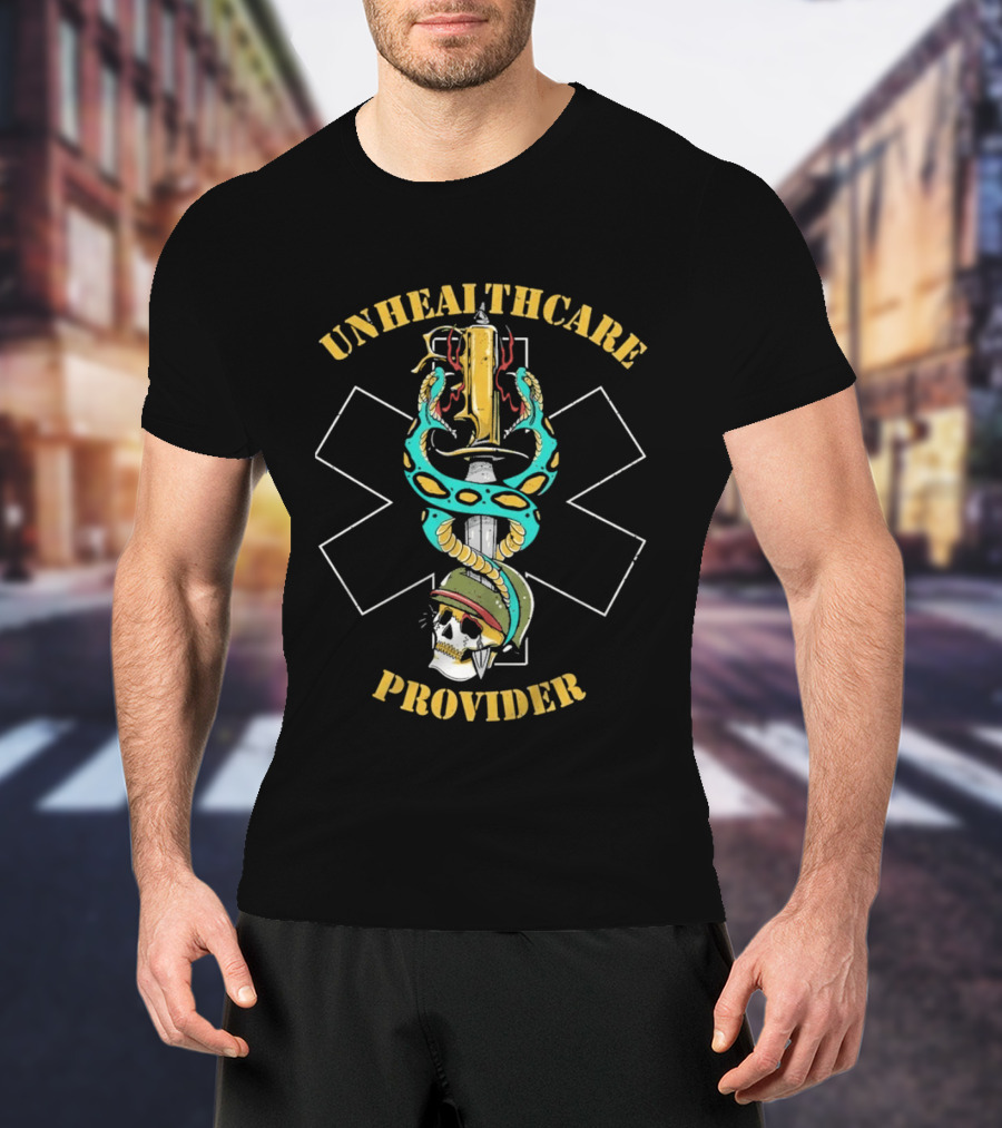 Unhealthcare Provider Snake Skull T-Shirt