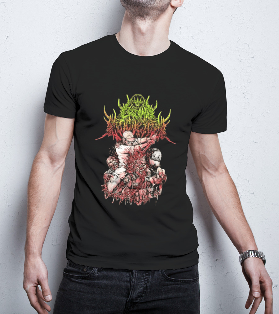Police Brutality Zombie Death Metal Gore T-Shirt
