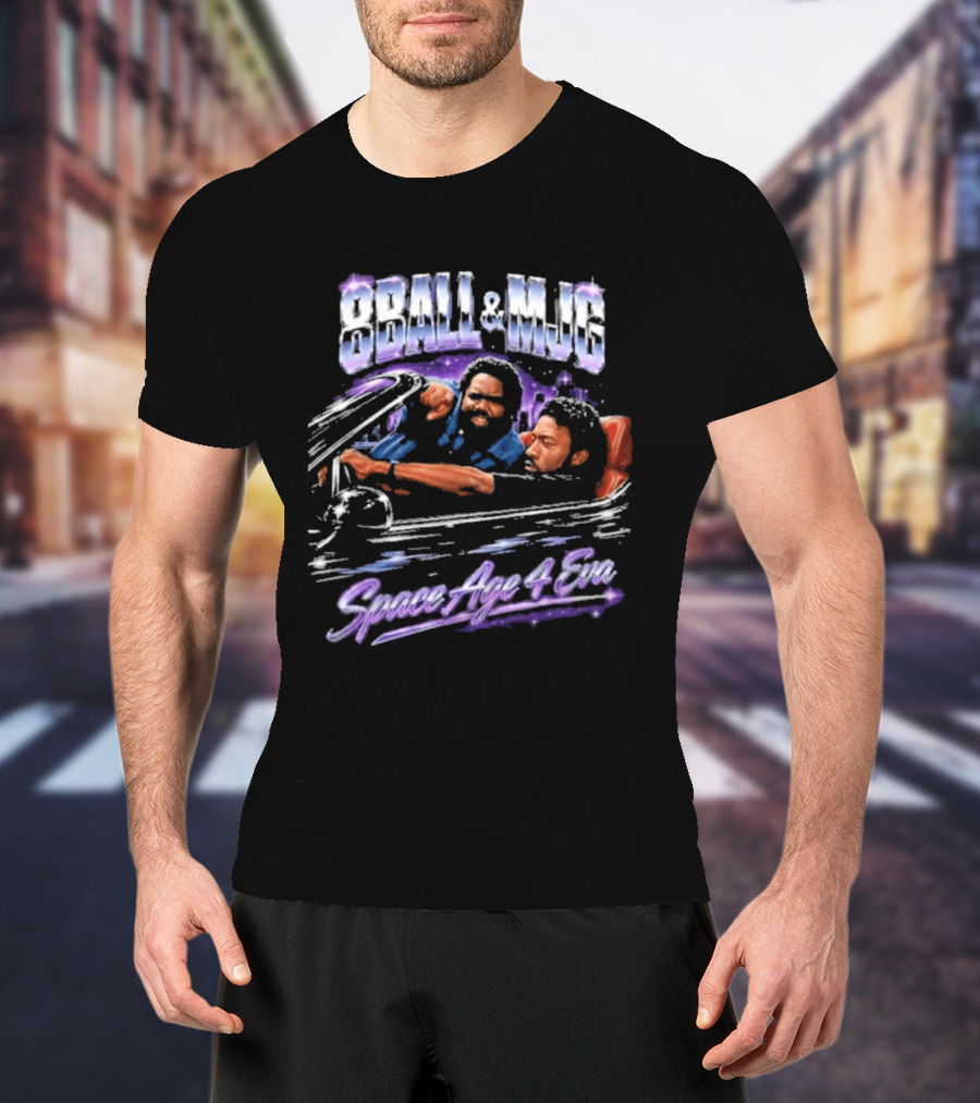 8Ball & MJG Space Age 4 Eva Retro Style Rap T-Shirt