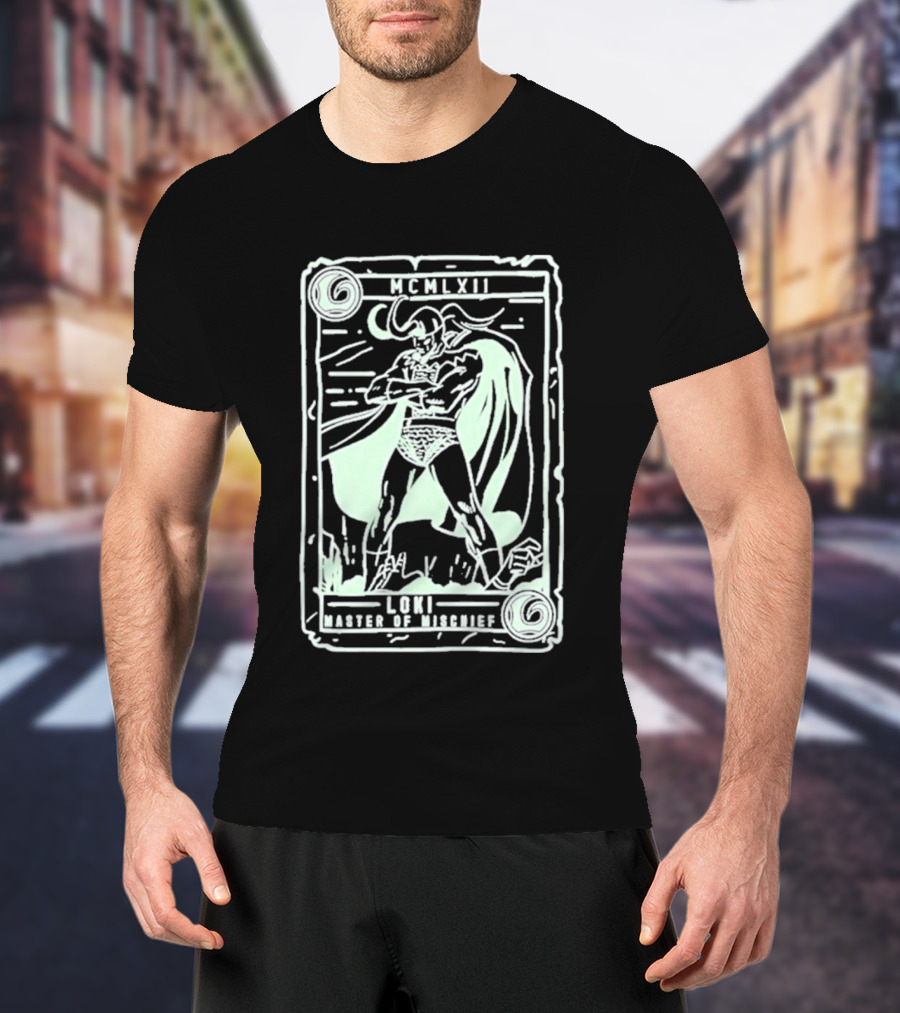 The Reel Rejects Loki Master Of Mischief Marvel Comics Collector Card T-Shirt